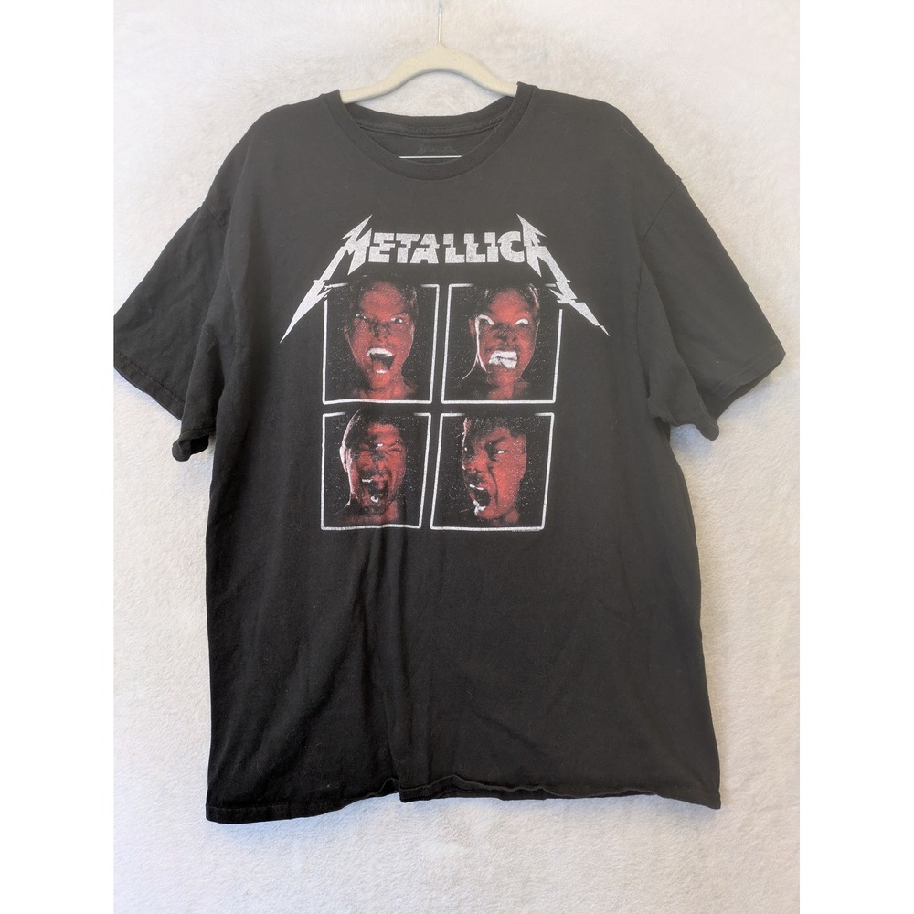 Metallica T-Shirt Men's XL Black WorldWired Tour Double Sided Graphic